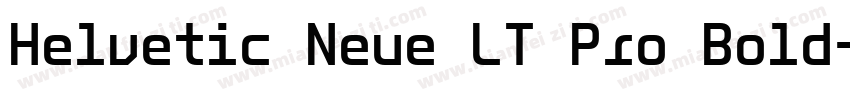 Helvetic Neue LT Pro Bold字体转换